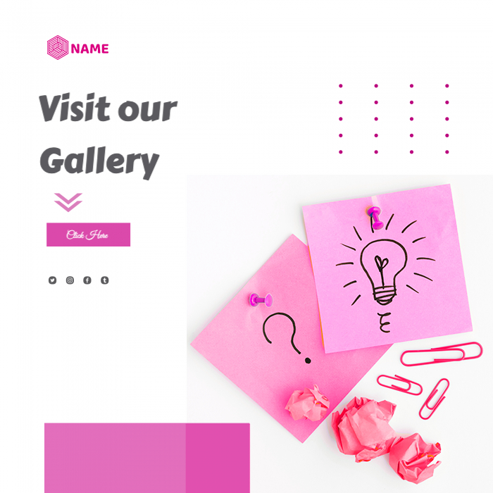 Visit our — Advertising template