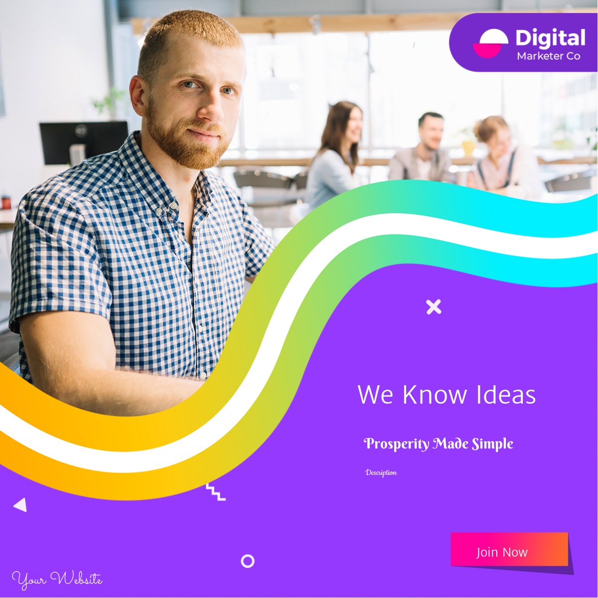 Digital marketing poster 1 — Marketing template