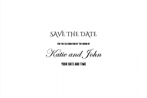 Save The Date Wedding Card - 4266