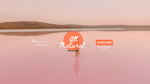 All Natural Beauty Tips design template
