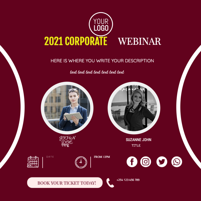 2021 Corporate — Advertising template