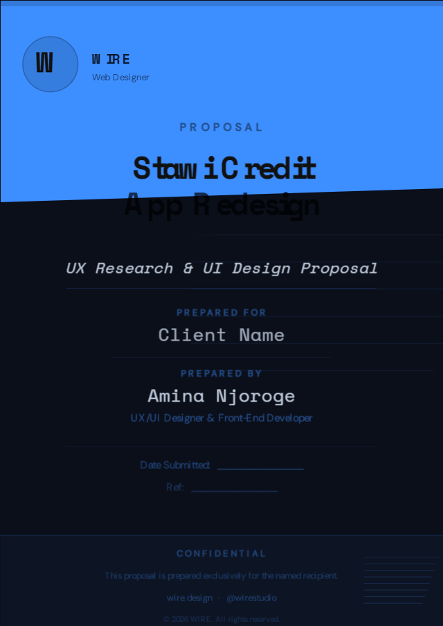 Stawi Credit — Covers template