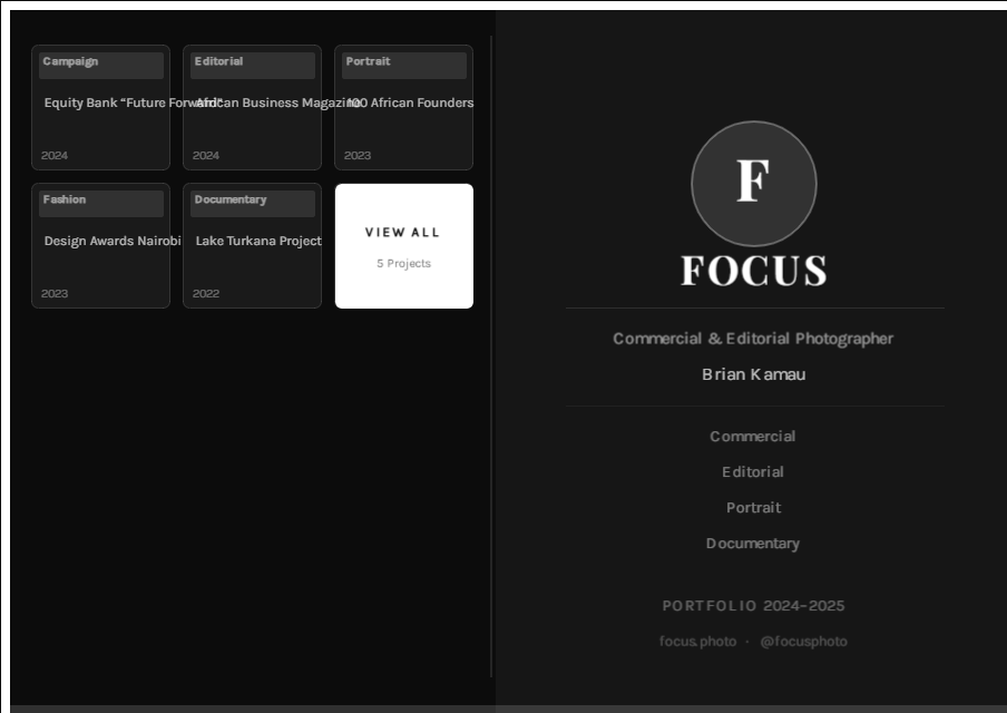 Focus — Covers template