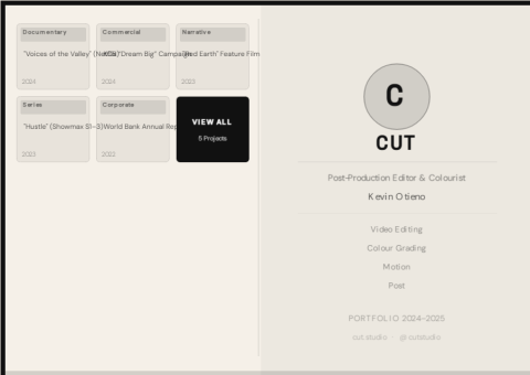 CUT Portfolio Cover · Editor · Portfolio Cover