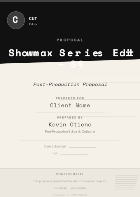 CUT Proposal Cover · Editor · Proposal Cover