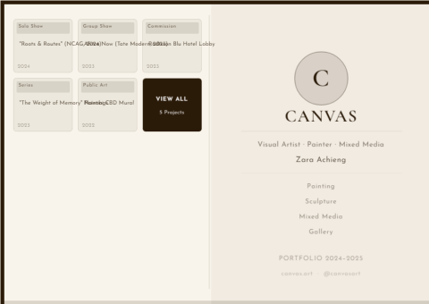 CANVAS Portfolio Cover · Art · Portfolio Cover