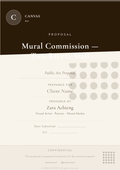 CANVAS Proposal Cover · Art · Proposal Cover