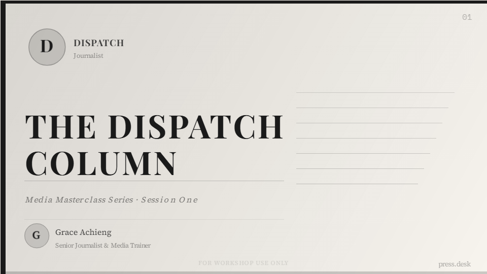 The Dispatch — Covers template