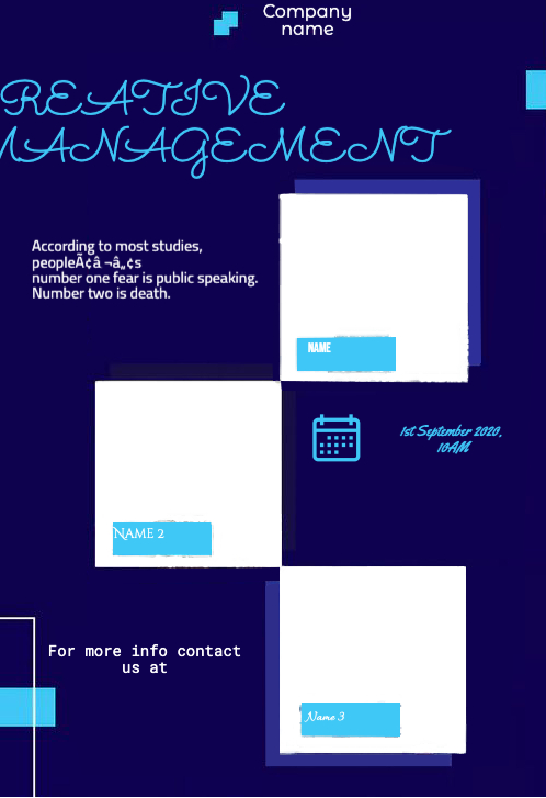 Creative Management — Advertising template