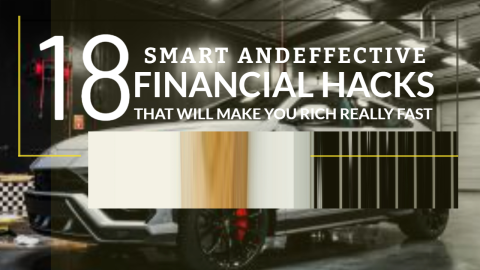 Smart and Effective Financial Hacks design template