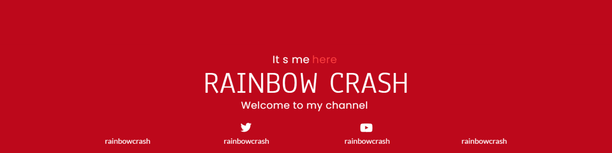 Rainbow Crash — Design template