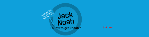 Funky cartoon style twitch profile banner design template
