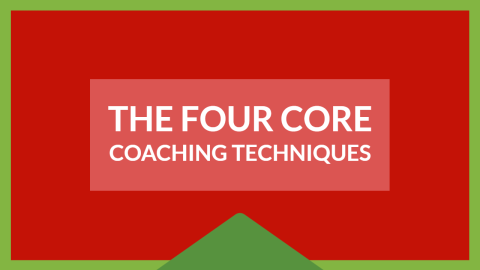 Four Core Coaching Techniques design template