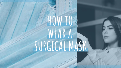 How To Wear A Surgical Mask design template