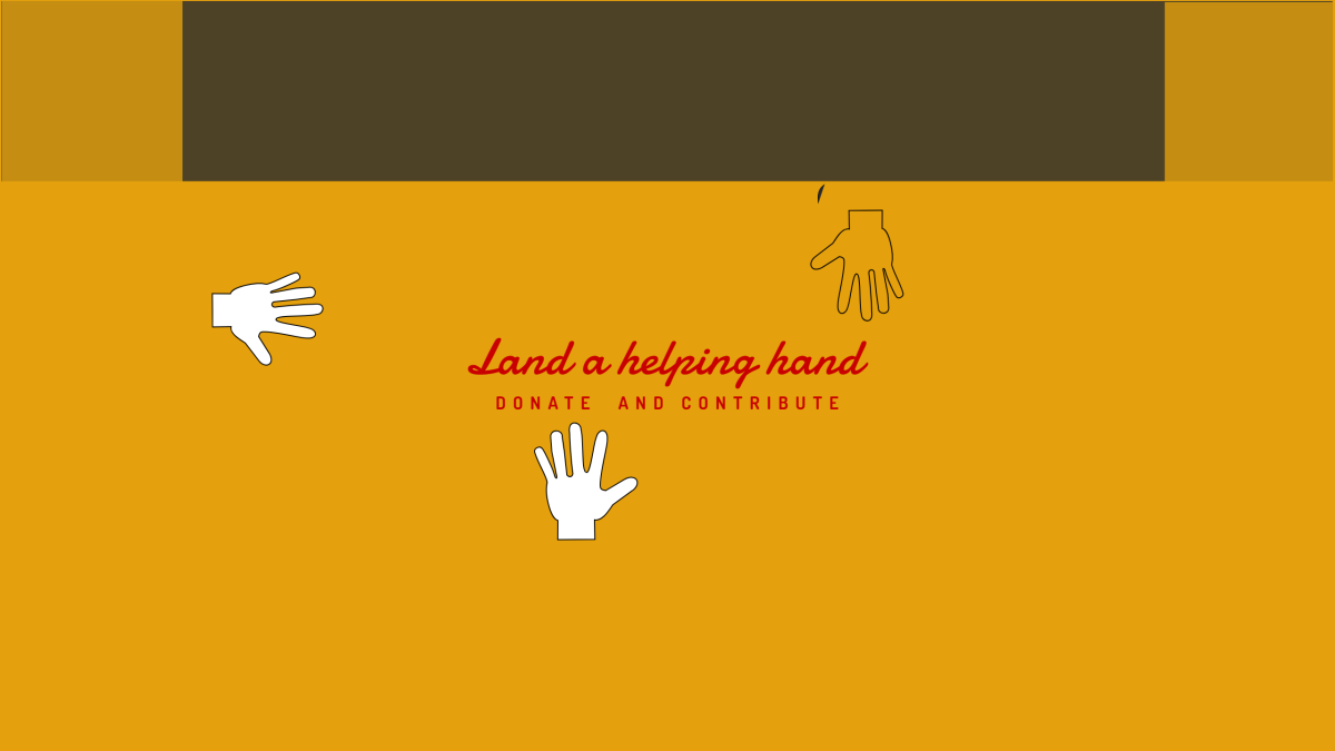 Land a helping hand — Design template