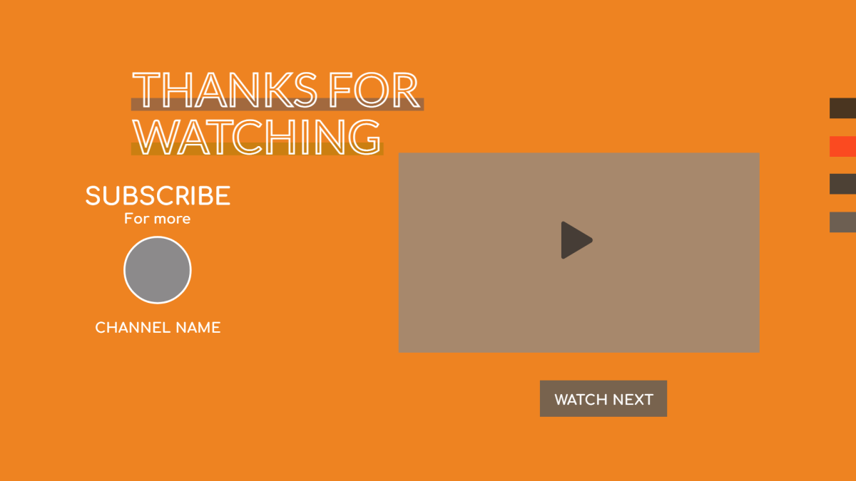 Thanks for Watching — Design template