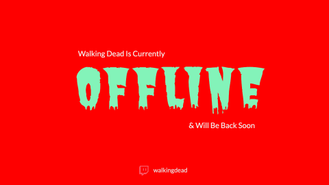 Walking Dead Twitch Offline Banner design template