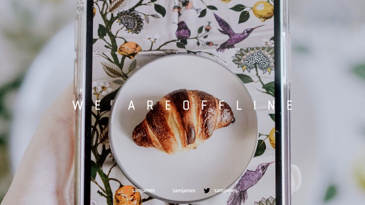We Areoffline — Design template