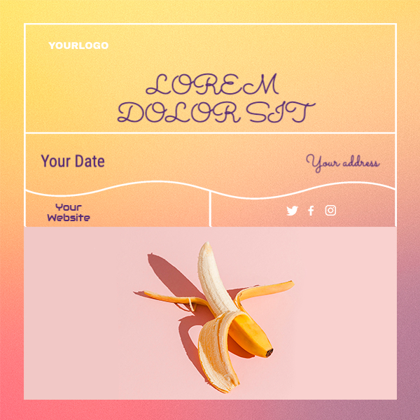 Lorem Dolor Sit — Advertising template