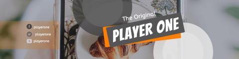 Player One City View Twitch Profile Banner design template