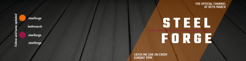 Fighter anime twitch profile banner design template