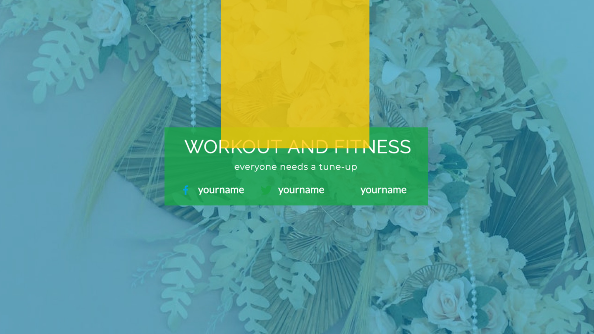Workout and Fitness — Design template