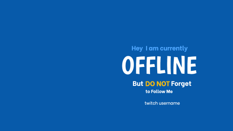 Sleepy Emoji Twitch Offline Banner design template