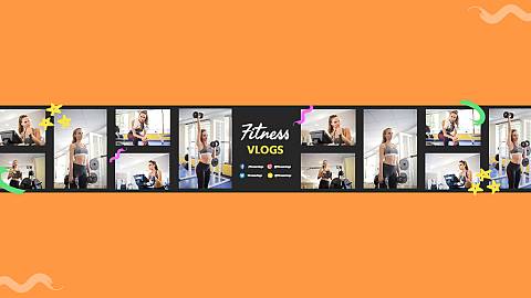 Fitness Vlogs design template