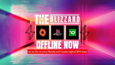The Blizzard twitch offline banner design template