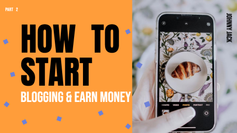 How to Start Blogging & Earn Money design template