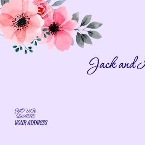 Wedding Concept Invitation Card - Blue