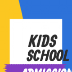 Kids School Admission design template
