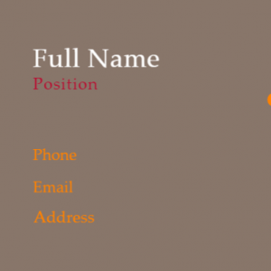 Business Card Template - Version 104104