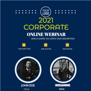 Webinar design Poster