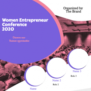women entrepreneur webinar poster