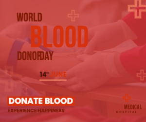 World Blood Donor Day design template