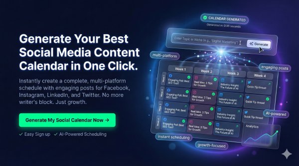 Best Social Media Content Calendar Generator