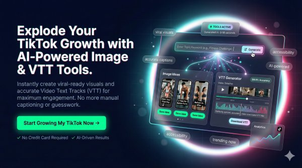 TIKTOK MARKETING TOOLS - Image and VTT idea